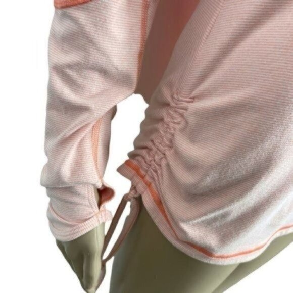 LUCY Tech Dashing Stripes Athletic Orange Sherbet Top Size Medium - Picture 7 of 12
